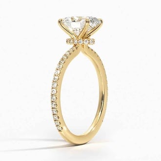 Demi with 2ct Oval Certified Lab Diamond in 18K Yellow Gold