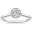Platinum Margot Bezel Ring, smalltop view