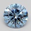 1.63 Ct. Fancy Vivid  Blue Round Lab Grown Diamond