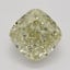 0.90 Ct. Fancy Brownish Greenish Yellow Cushion Diamond