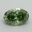 5.19 Ct. Fancy Vivid Green Oval Lab Grown Diamond
