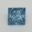 1.01 Ct. Fancy Vivid Malibu Blue Princess Lab Grown Diamond