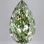 16.28 Ct. Fancy Vivid Green Pear Lab Grown Diamond