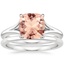 18KW Morganite Reverie Bridal Set, smalltop view