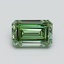 0.77 Ct. Fancy Vivid Pacific Green Emerald Lab Grown Diamond