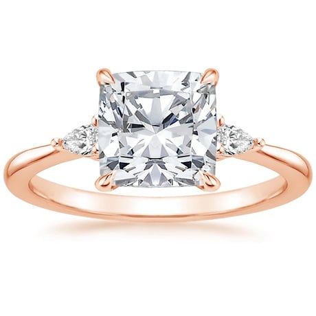 14K Rose Gold Aria Contoured Diamond Bridal Set