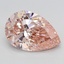 4.94 Ct. Fancy Intense  Pink Pear Lab Grown Diamond