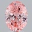 3.00 Ct. Fancy Vivid Pink Oval Lab Grown Diamond