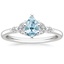 18K White Gold Verbena Diamond Ring, smalltop view