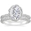 18KW Moissanite Nova Diamond Bridal Set (3/4 ct. tw.), smalltop view