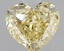 1.05 Ct. Fancy Light Yellow Heart Lab Grown Diamond