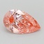 0.89 Ct. Fancy Intense Pink Pear Lab Grown Diamond