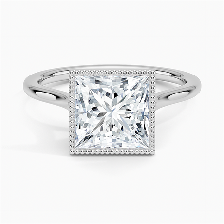 18K White Gold Margot Bezel Ring