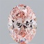 1.52 Ct. Fancy Intense Pink Oval Lab Grown Diamond