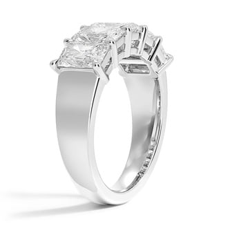 Custom Radiant-Cut Five Stone Diamond Ring