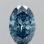 2.10 Ct. Fancy Vivid Blue Oval Lab Grown Diamond