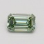 0.92 Ct. Fancy Intense Pacific Green Emerald Lab Grown Diamond