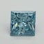1.14 Ct. Fancy Vivid Blue Princess Lab Grown Diamond