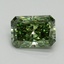 1.53 Ct. Fancy Vivid Green Radiant Lab Grown Diamond