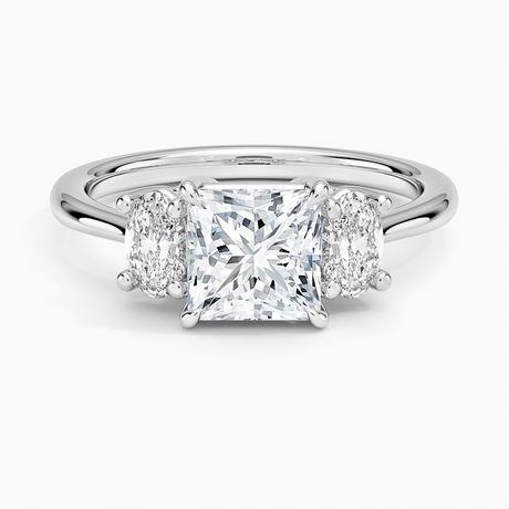 Oval-Cut Three Stone Diamond Ring