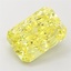 2.71 Ct. Fancy Vivid Yellow Radiant Lab Grown Diamond