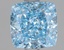 1.60 Ct. Fancy Vivid Blue Cushion Lab Grown Diamond