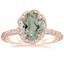 14K Rose Gold Nova Halo Diamond Ring (1/2 ct. tw.), smalltop view