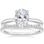 18K White Gold Freesia Ring with Luxe Ballad Diamond Ring (1/4 ct. tw.)