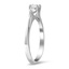 The Idaline Ring, smalltop view on a hand