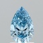 1.10 Ct. Fancy Vivid Blue Pear Lab Grown Diamond