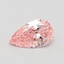 0.53 Ct. Fancy Intense Pink Pear Lab Grown Diamond