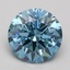 2.04 Ct. Fancy Vivid Blue Round Lab Grown Diamond