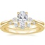 18K Yellow Gold Cometa Diamond Bridal Set