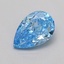 0.33 Ct. Fancy Vivid  Blue Pear Lab Grown Diamond