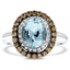 Modern Aquamarine Cocktail Ring