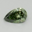0.70 Ct. Fancy Vivid Green Pear Lab Grown Diamond