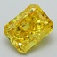 3.10 Ct. Fancy Vivid Yellow Radiant Lab Grown Diamond