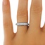 The Vivica Ring, smalltop view on a hand