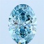 3.01 Ct. Fancy Blue Oval Lab Grown Diamond