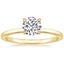 18K Yellow Gold Vita Diamond Ring, smalltop view