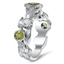 Hand Engraved Peridot Wedding Ring, smallview