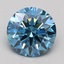 2.00 Ct. Fancy Vivid Blue Round Lab Grown Diamond