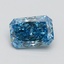 1.50 Ct. Fancy Vivid Blue Radiant Lab Grown Diamond