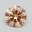 0.90 Ct. Fancy Intense Orangy Pink Round Lab Grown Diamond