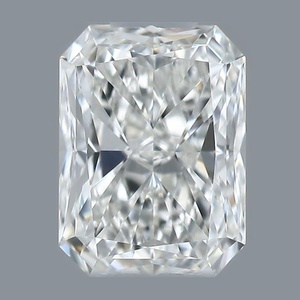 Radiant diamond — real photo