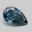 1.34 Ct. Fancy Vivid Blue Pear Lab Grown Diamond