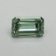 0.42 Ct. Fancy Vivid Pacific Green Emerald Lab Grown Diamond