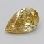2.02 Ct. Fancy Vivid  Yellow Pear Lab Grown Diamond