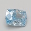 1.50 Ct. Fancy Vivid Blue Cushion Lab Grown Diamond