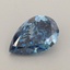 0.82 Ct. Fancy Vivid Blue Pear Lab Grown Diamond